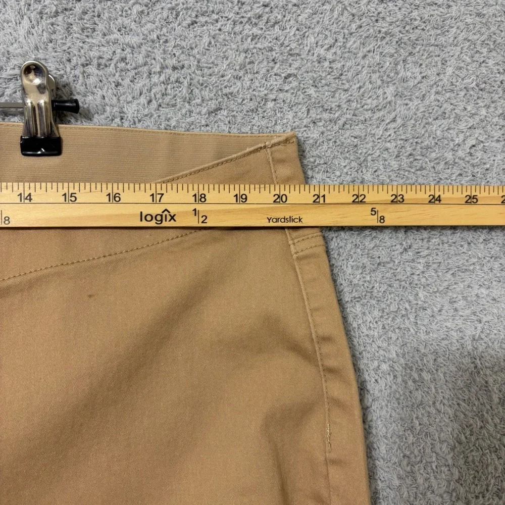 Comfort Stretch Pull On Skinny Pants Casual Work Minimalist Size 2X‎ Camel Tan